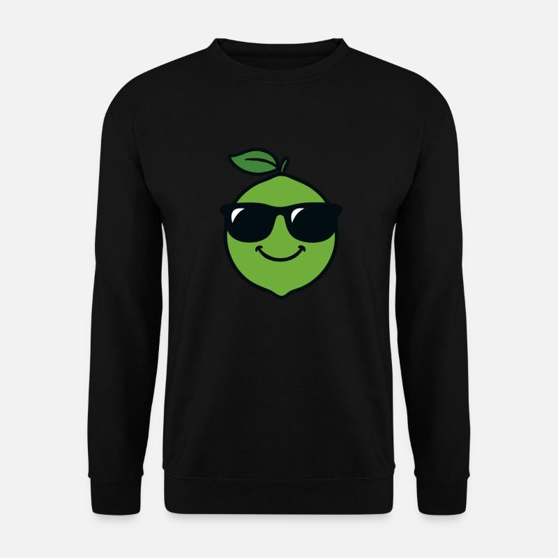 Limetten-Kopf - Unisex Pullover - Schwarz