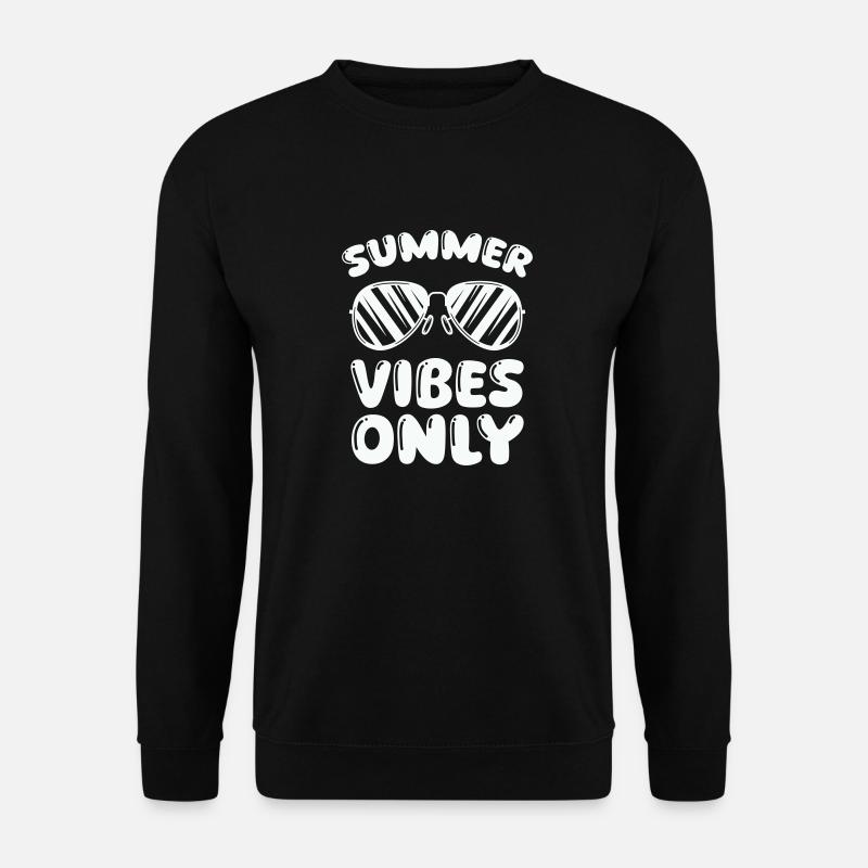summer vibes only - Unisex Pullover - Schwarz