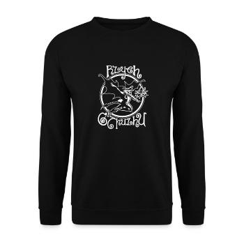 Black Cthulhu - Unisex Sweatshirt - black - Front - Alina (178cm) & Michal (187cm)