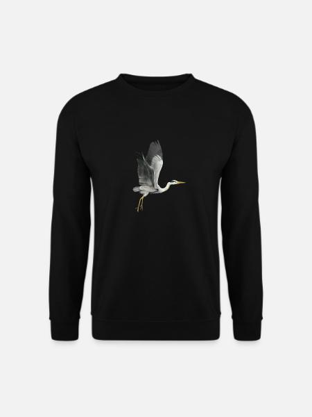Reiger die wegvliegt - Uniseks sweater - zwart
