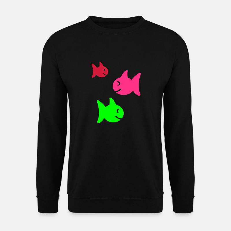 fische - Unisex Pullover - Schwarz
