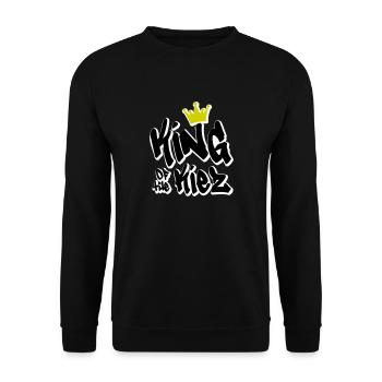 Roi du Kiez - Krone Hambourg Berlin Ville hanséatique - Sweat-shirt Unisexe - noir - Devant - Alina (178cm) & Michal (187cm)