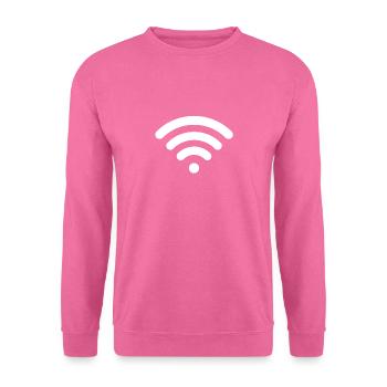 Hotspot - wifi - weiss - Unisex Pullover - Pink - Vorne