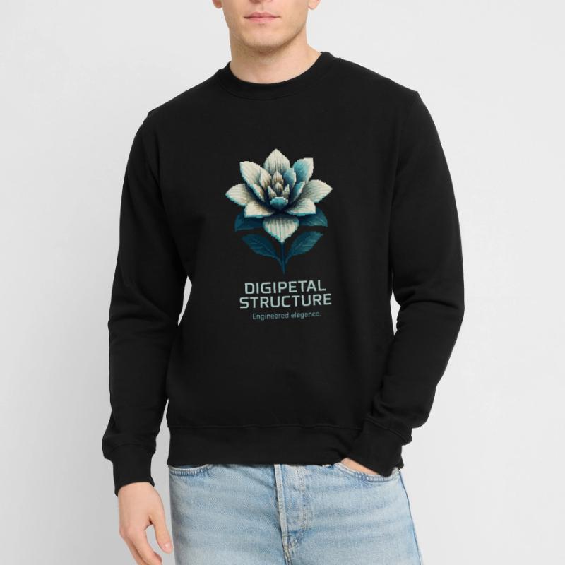 Digipetal Structure – Engineered Elegancev Unisex Sweatshirt
