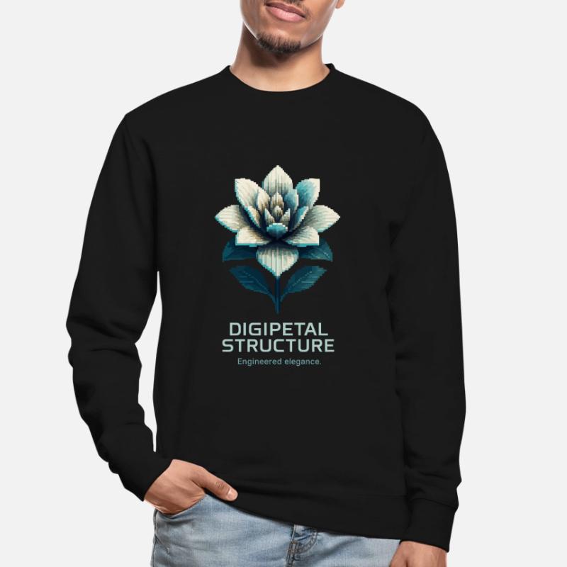 Digipetal Structure – Engineered Elegancev Unisex Sweatshirt