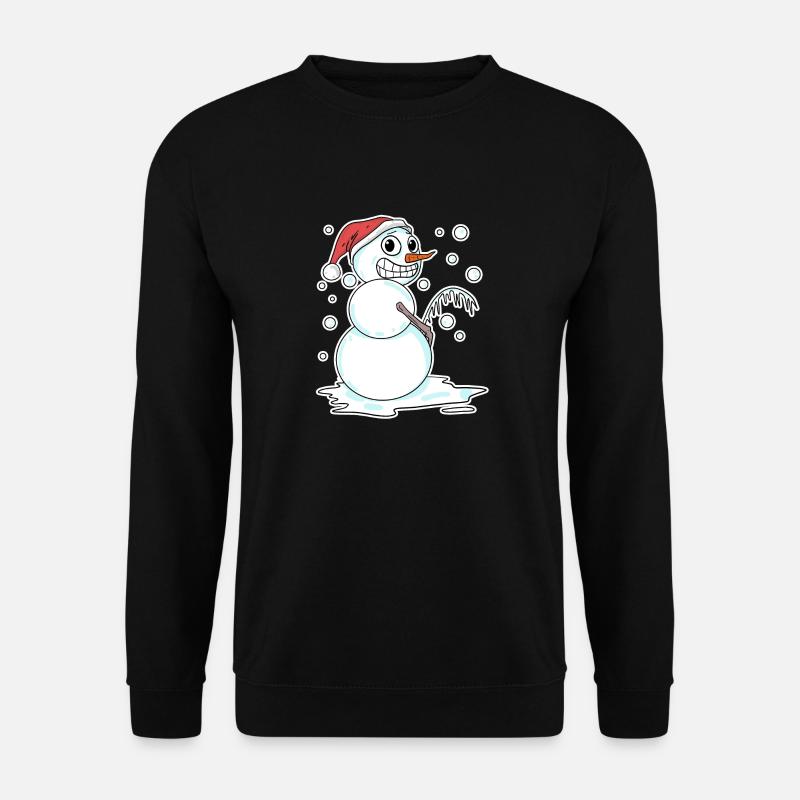 Schneemann lustig - Unisex Pullover - Schwarz