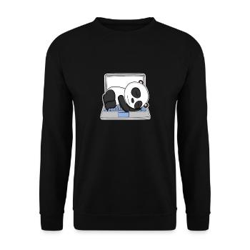 Computer nerd programmer mens gift - Unisex Sweatshirt - black - Front - Alina (178cm) & Michal (187cm)