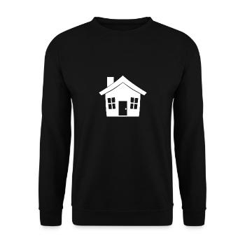 Haus - Unisex Pullover - Schwarz - Vorne - Alina (178cm) & Michal (187cm)