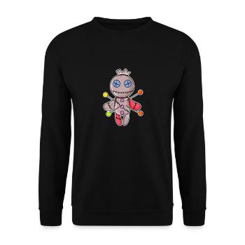 Voodoo doll - Unisex Pullover - Schwarz - Vorne - Alina (178cm) & Michal (187cm)