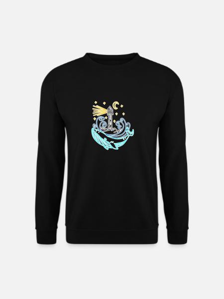 Leuchtturm Küste See Meer - Unisex Pullover - Schwarz