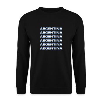 Rugby Rugby Rugby Rugby Rugby Argentina Rugby - Unisex Pullover - Schwarz - Vorne - Alina (178cm) & Michal (187cm)