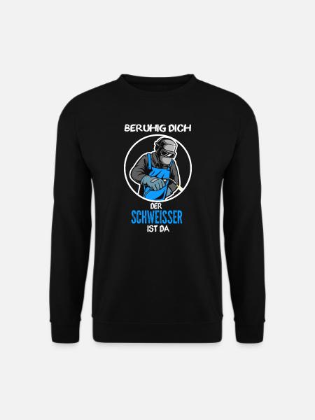 Schweißer Beruf Schweissen Geschenk - Unisex Pullover - Schwarz