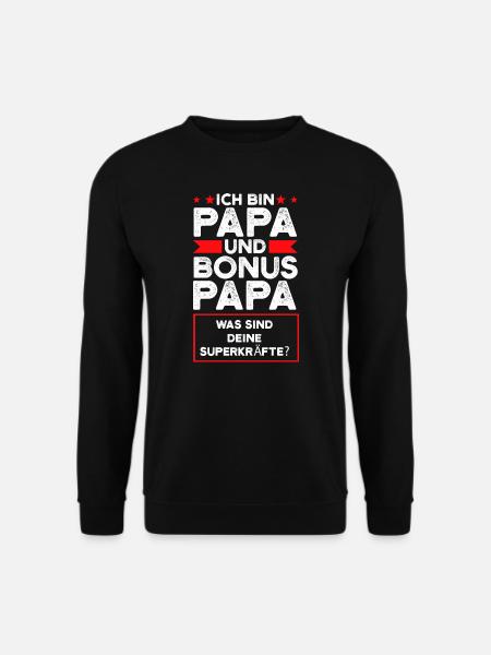 Stiefvater Papa Vater Geschenk - Unisex Pullover - Schwarz