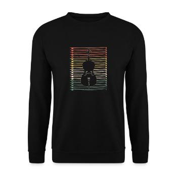 Violoncelle arc rétro violoncelliste instrument de musique musique - Sweat-shirt Unisexe - noir - Devant - Alina (178cm) & Michal (187cm)