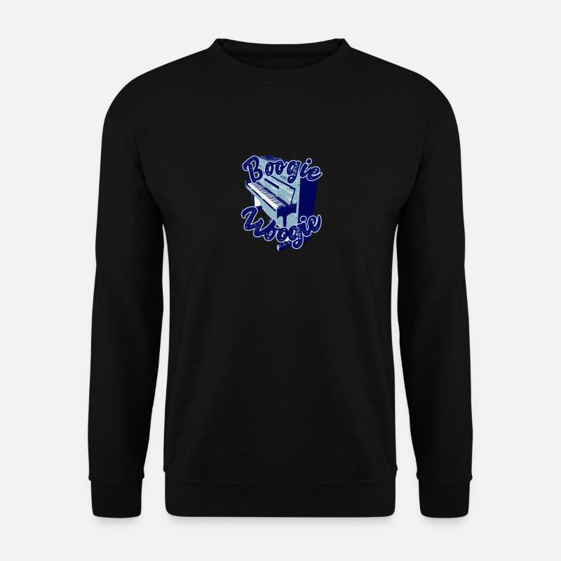 Boogie Woogie Piano Design - Unisex Pullover - Schwarz