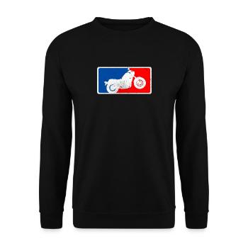 CMX500 Rebel MLB Motorrad Cruiser Bobber - Unisex Pullover - Schwarz - Vorne - Alina (178cm) & Michal (187cm)