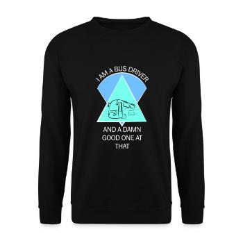 Chauffeur d’autobus scolaire Chauffeur d’autobus scolaire - Sweat-shirt Unisexe - noir - Devant - Alina (178cm) & Michal (187cm)