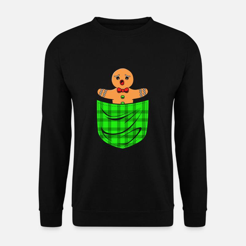 Lebkuchenmann Lebkuchenherz Lebkuchen Naschen - Unisex Pullover - Schwarz