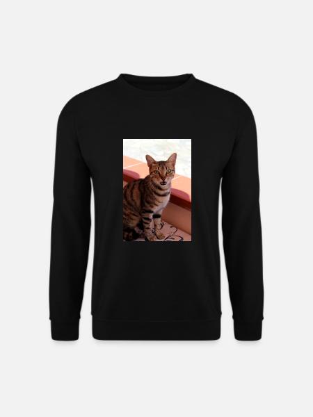 cat, kitten - Unisex Sweatshirt - black