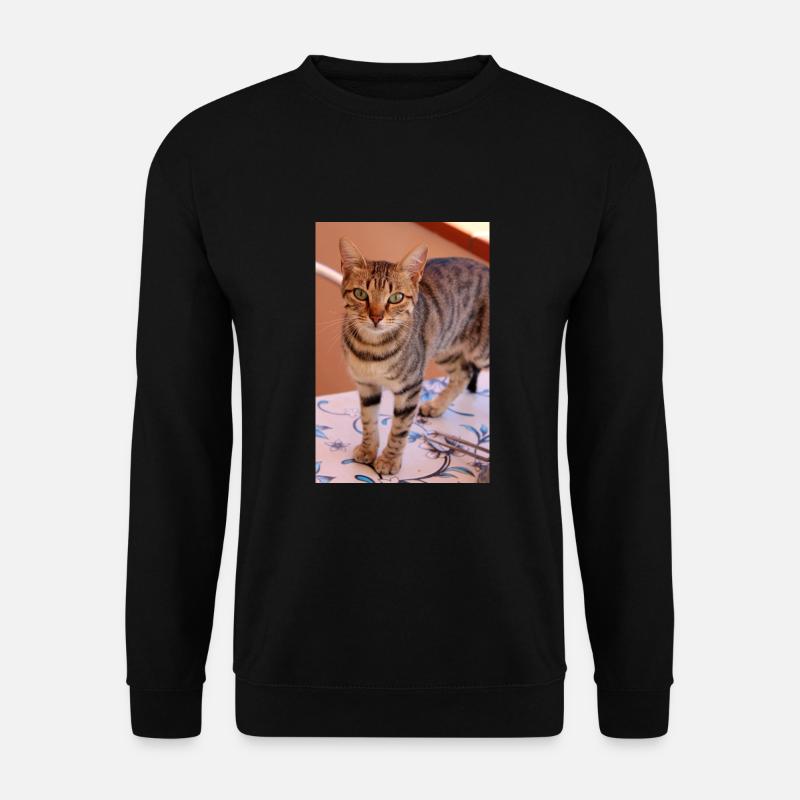 Katze, Kätzchen - Unisex Pullover - Schwarz