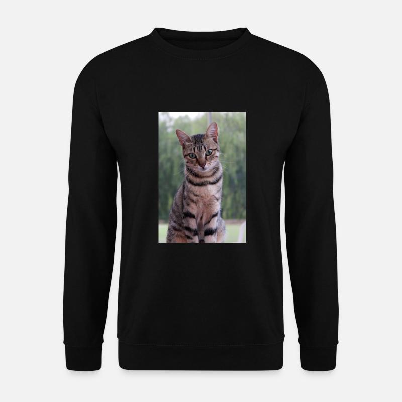 Katze Katze süßes Kätzchen - Unisex Pullover - Schwarz
