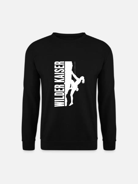 Climb climbing sport spot Wilder Kaiser - Sweat-shirt Unisexe - noir