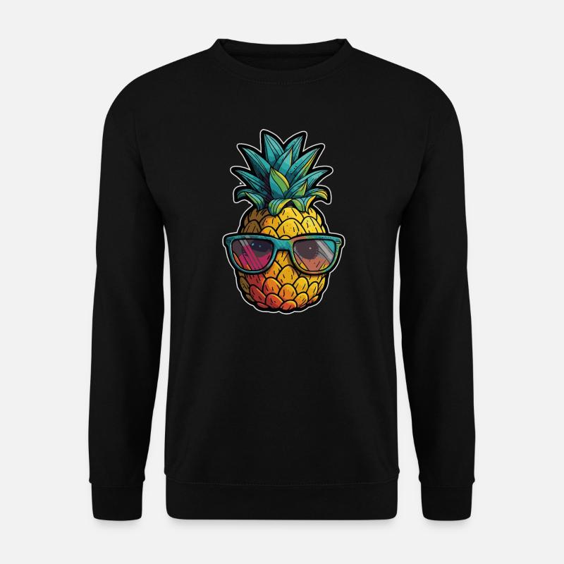 Drôle de fruit d’ananas - Sweat-shirt Unisexe - noir