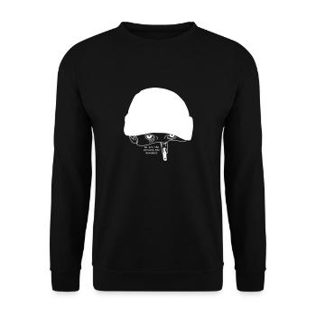 wir sind die Straßen, die Bewegung - Unisex Pullover - Schwarz - Vorne - Alina (178cm) & Michal (187cm)