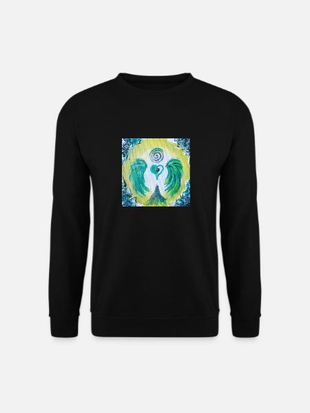 Herzengel "Dissolution of communication blockages" - Unisex Sweatshirt - black