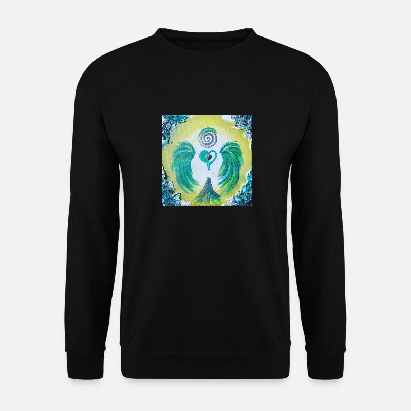 Herzengel "Dissolution of communication blockages" - Unisex Sweatshirt - black