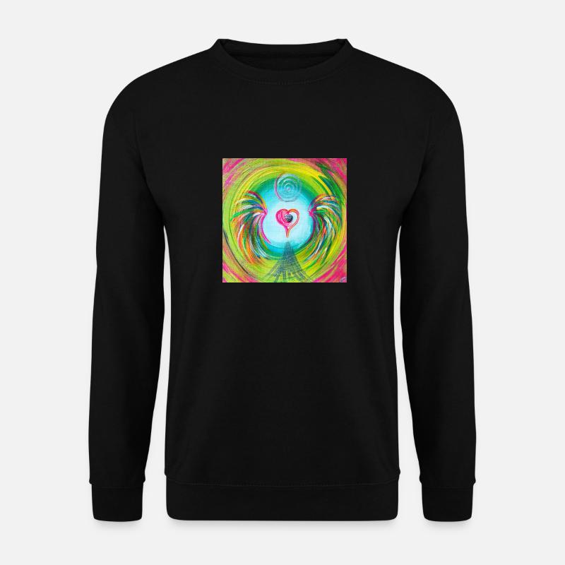 Herzengel "dissolving hate, resentment & anger - Unisex Sweatshirt - black