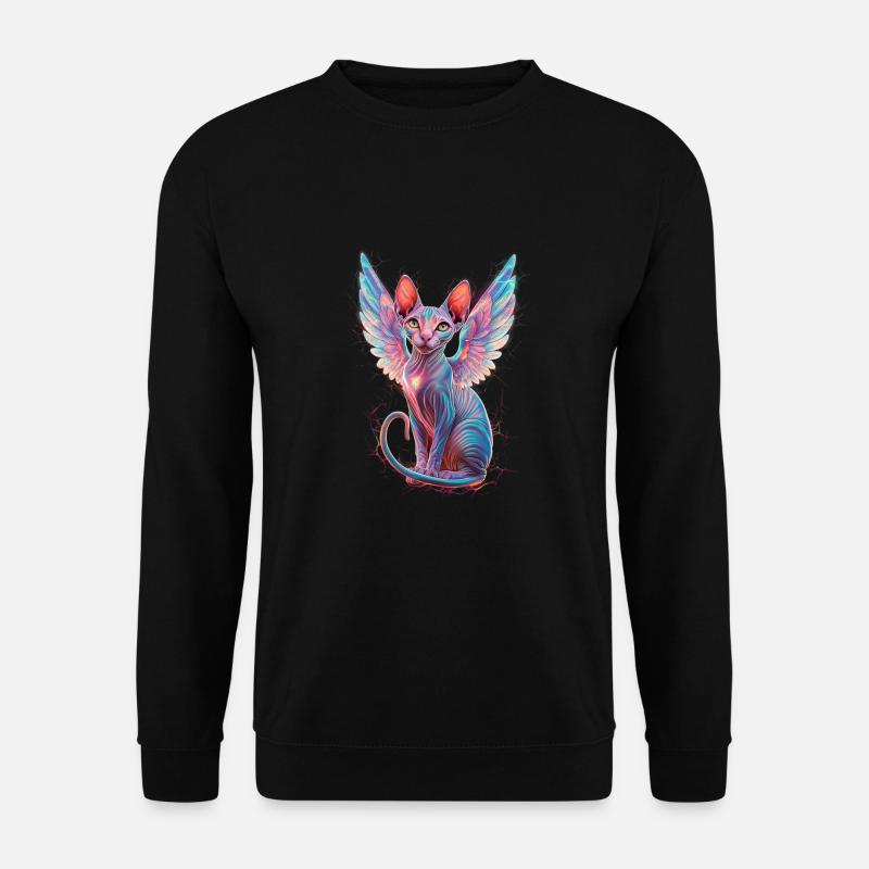 Sphynx Katze für Katzenliebhaber - Unisex Pullover - Schwarz