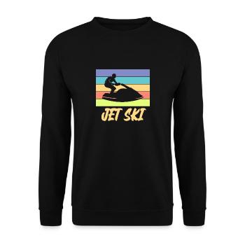 jet ski - Sweat-shirt Unisexe - noir - Devant - Alina (178cm) & Michal (187cm)