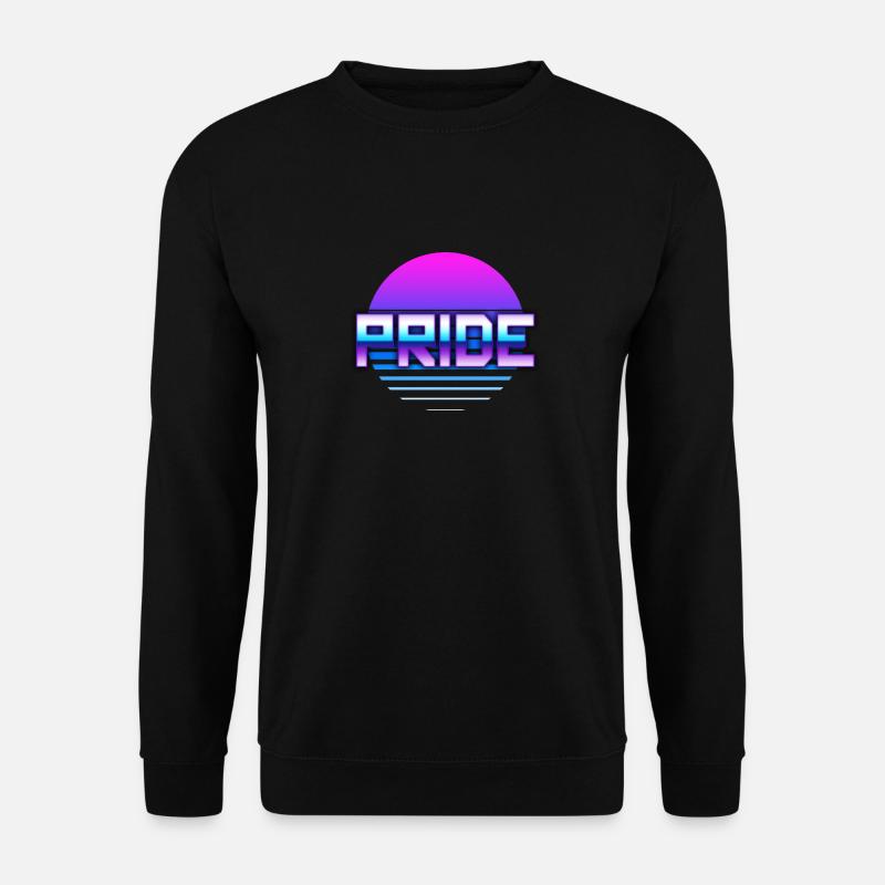 Pride Synthwave - Unisex Sweatshirt - black