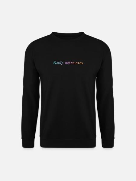 Heraklit: Hoffnung auf das scheinbar Hoffnungslose - Unisex Pullover - Schwarz