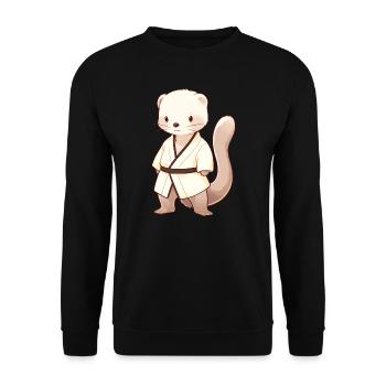 Judo Mungo - Unisex Pullover - Schwarz - Vorne - Alina (178cm) & Michal (187cm)
