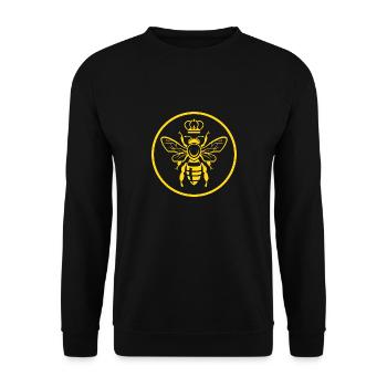 Imker Bienenflüsterer Bienenkönigin honigdealer - Unisex Pullover - Schwarz - Vorne - Alina (178cm) & Michal (187cm)