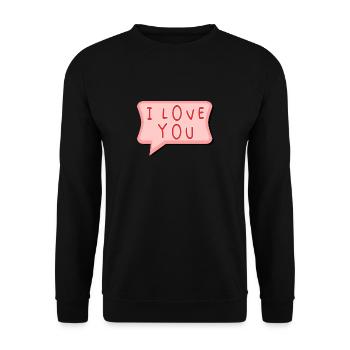 PAAR. GERADE VERHEIRATET. Junggesellinnenabschied. HEILIGER VALENTINSTAG. MARIES - Unisex Pullover - Schwarz - Vorne - Alina (178cm) & Michal (187cm)