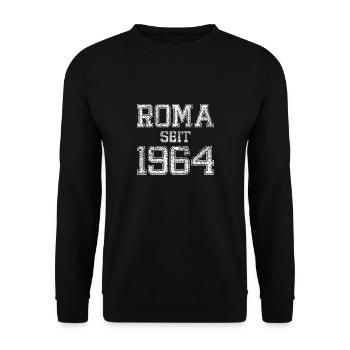 Roma und stolz darauf seit 1964 - Unisex Pullover - Schwarz - Vorne - Alina (178cm) & Michal (187cm)