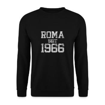 Roma and proud of it since 1966 - Unisex Sweatshirt - black - Front - Alina (178cm) & Michal (187cm)