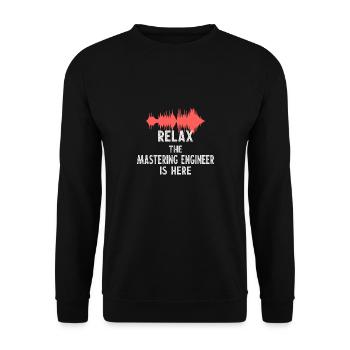Mastering Master AudioTonmeister Tontechnik - Unisex Pullover - Schwarz - Vorne - Alina (178cm) & Michal (187cm)