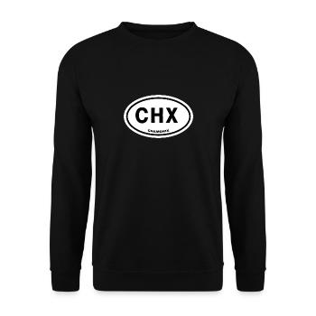 CHX Chamonix - Unisex Sweatshirt - black - Front - Alina (178cm) & Michal (187cm)