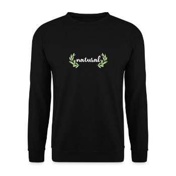 Naturellement bio - Sweat-shirt Unisexe - noir - Devant - Alina (178cm) & Michal (187cm)