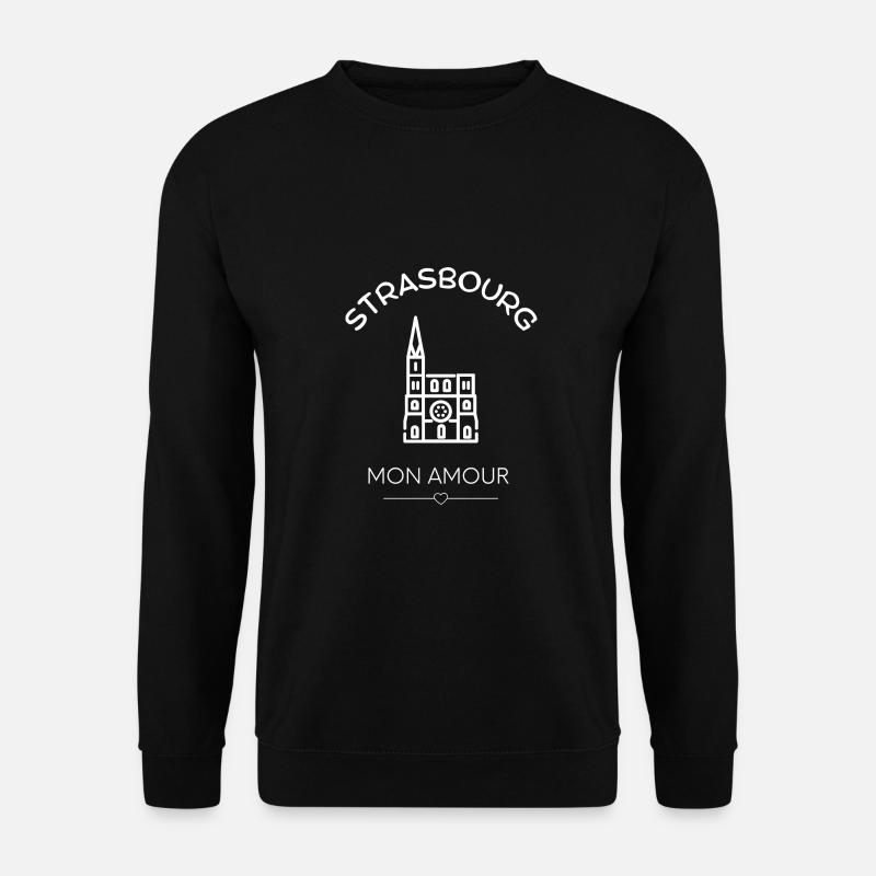 STRASSBURG meine Liebe - Unisex Pullover - Schwarz