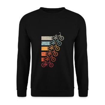 BMX Zubehör für Kinder - Unisex Pullover - Schwarz - Vorne - Alina (178cm) & Michal (187cm)