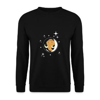 Mammouth - Sweat-shirt Unisexe - noir - Devant - Alina (178cm) & Michal (187cm)