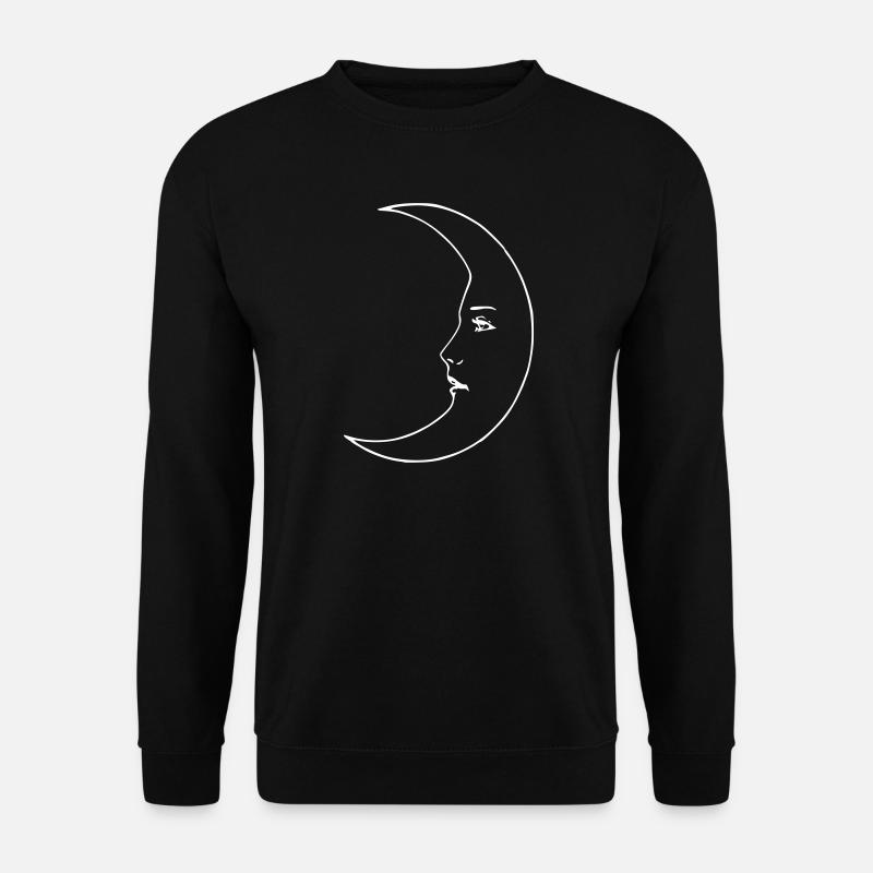 Luna - Der Mond - Unisex Pullover - Schwarz