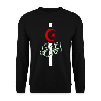 Algerien - Unisex Pullover - Schwarz - Vorne - Alina (178cm) & Michal (187cm)