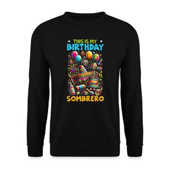 Drôle Cinco De Mayo Mexique - Sweat-shirt Unisexe - noir - Devant - Alina (178cm) & Michal (187cm)