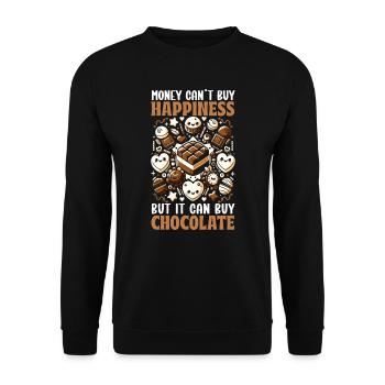 I love - Unisex Sweatshirt - black - Front - Alina (178cm) & Michal (187cm)